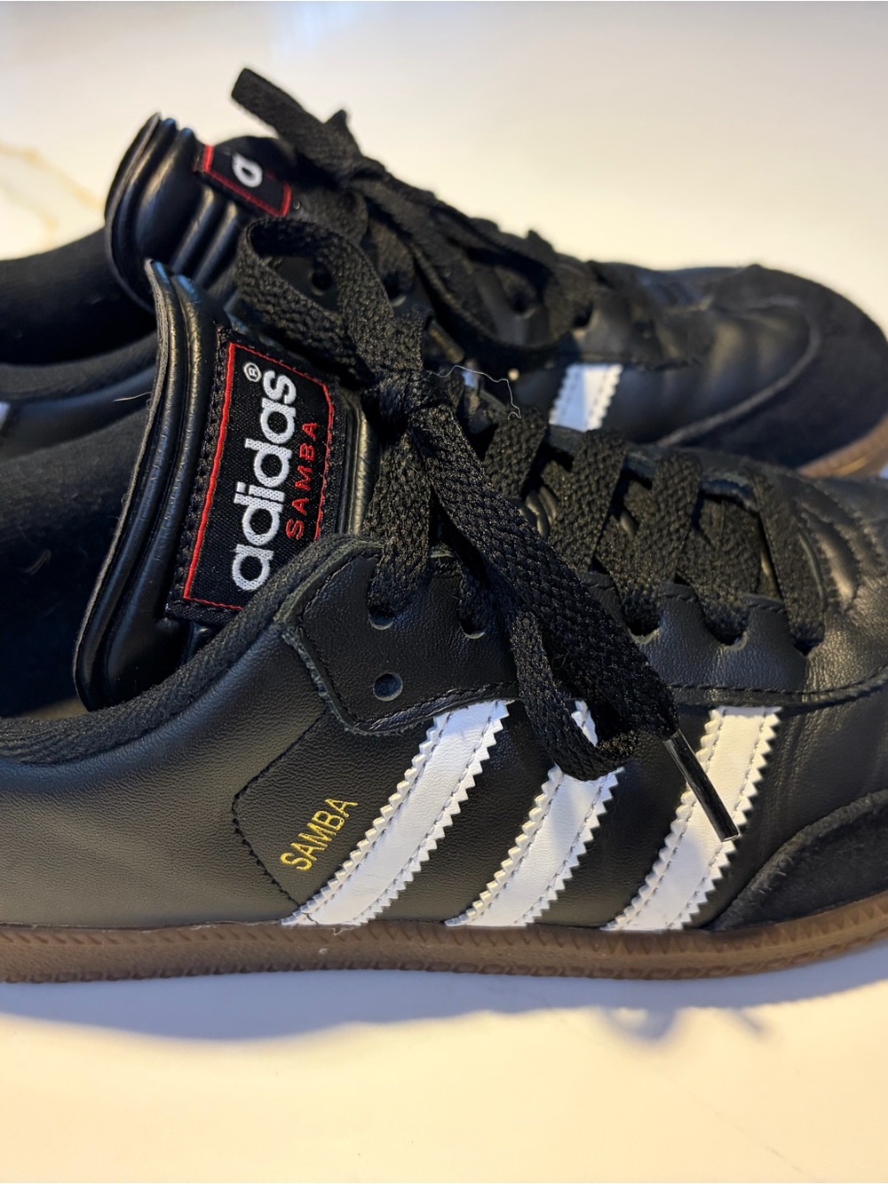 Adidas Samba OG Black White Gum Sneakers Men US 6 / Women 7 Classic Soccer Shoes